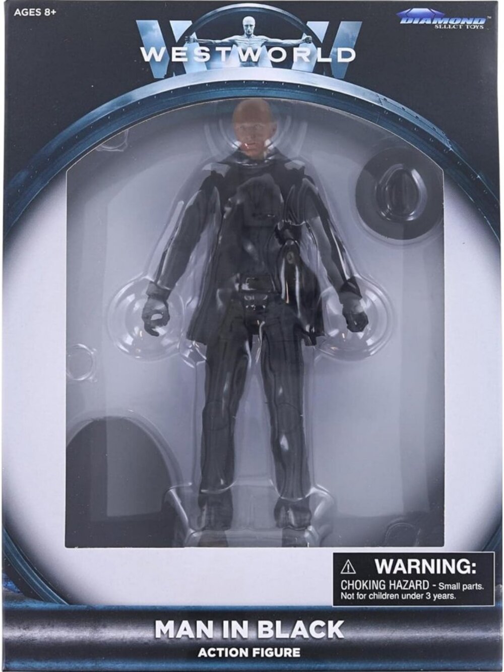 7-Inch Man in Black Action Figure - Collectible Toy for Fans & Collectors